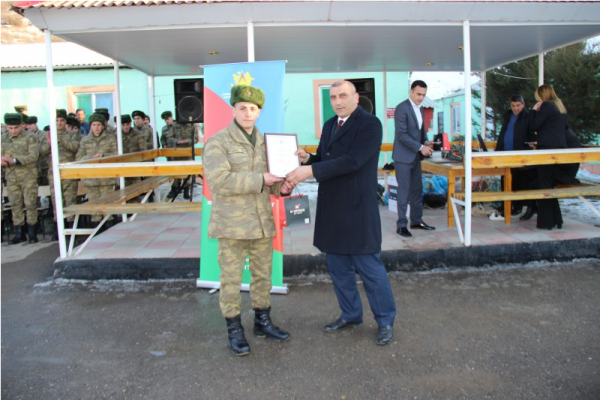 Azərbaycan gəncləri günü hərbi hissədə qeyd olundu
